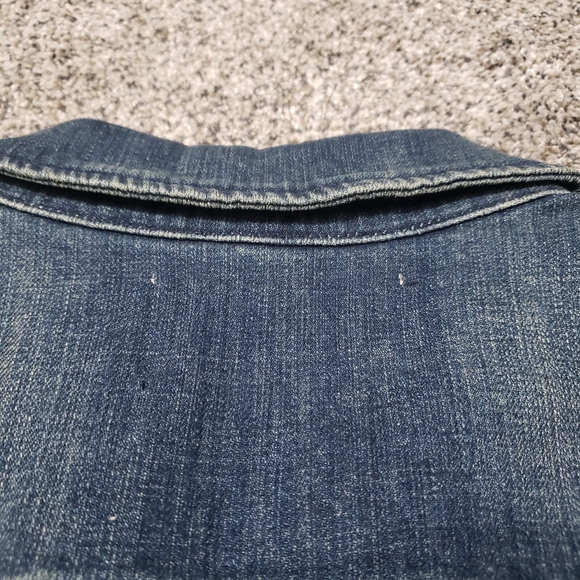 NEW Anthro Distressed Denim Jacket - Picture 9 of 12